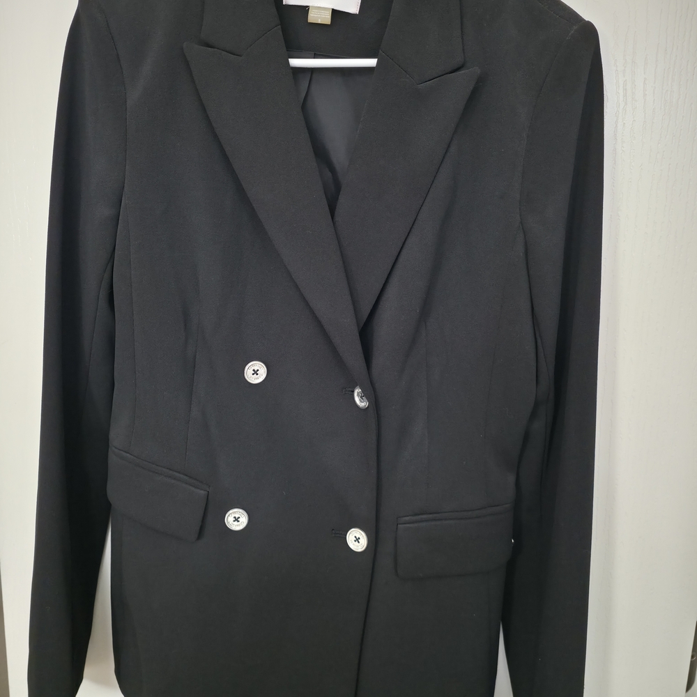 Calvin Klein Black Double-Breasted Blazer